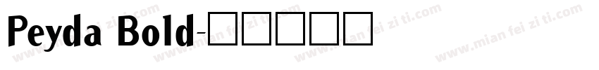 Peyda Bold字体转换
